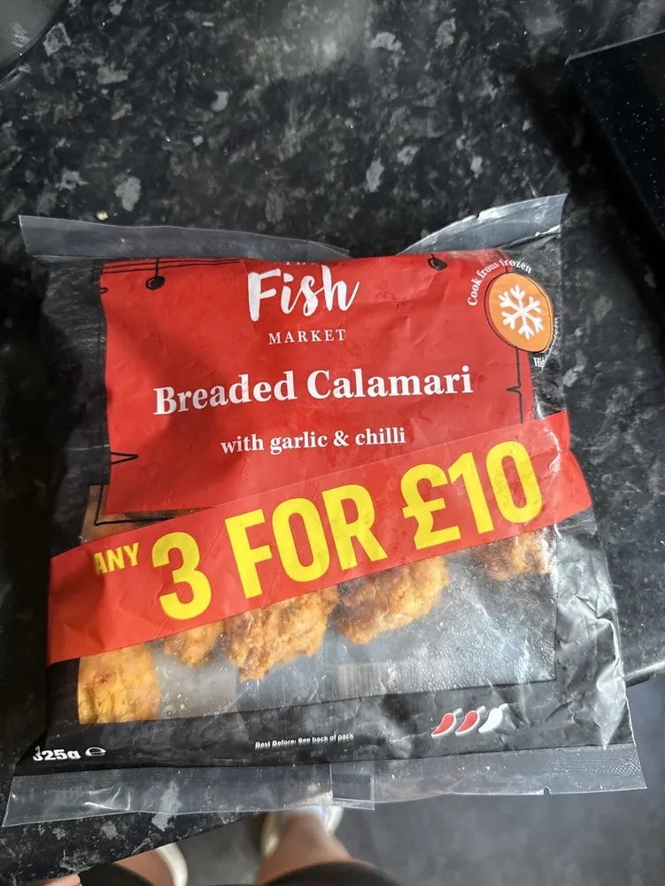Breaded Calamari With Chilli And Garlic