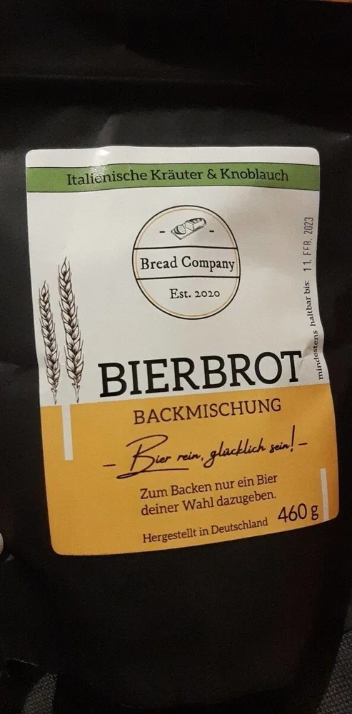 Bierbrot Backmischung  Italienischer Kräuter and Knoblauch