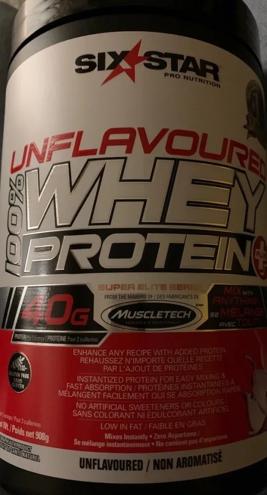 Unflavoured 100% whey protein