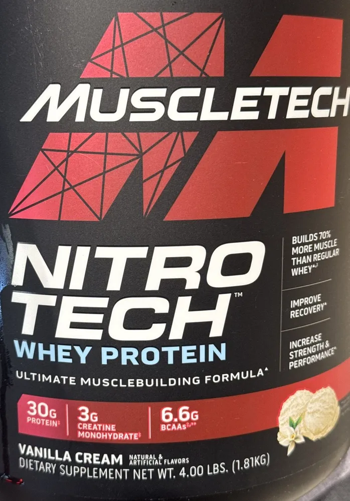 Nitro tech whey protein