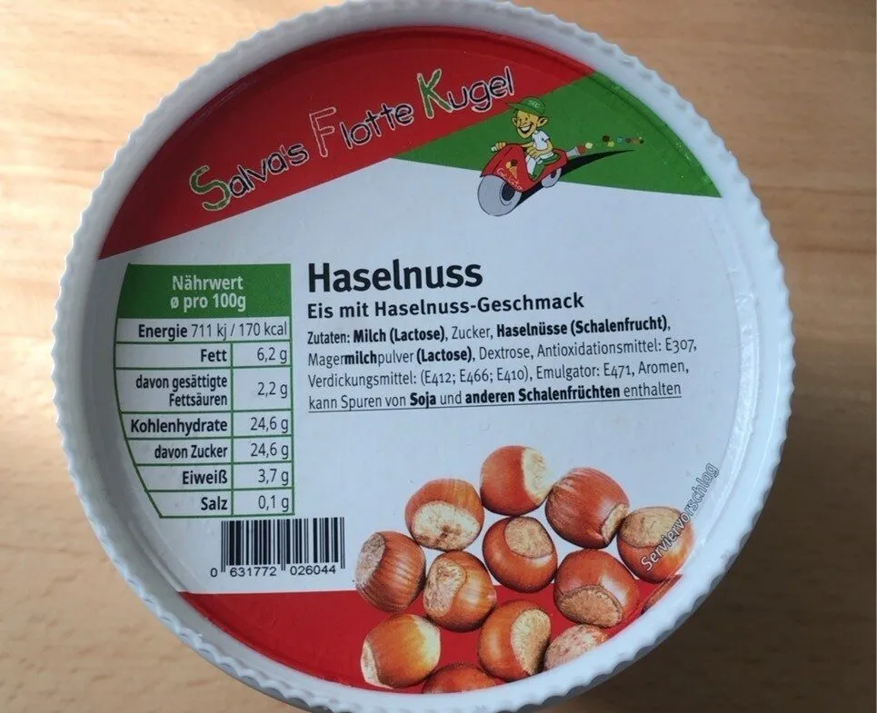Haselnuss Eis