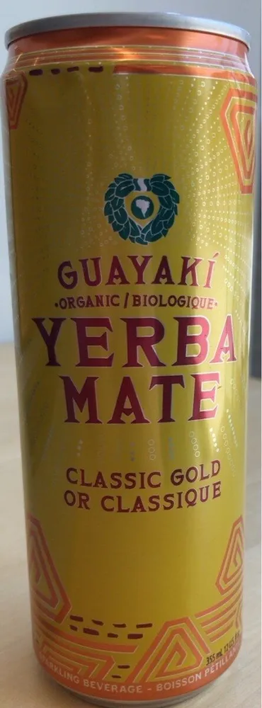 Organic Sparkling Classic Gold Yerba Mate