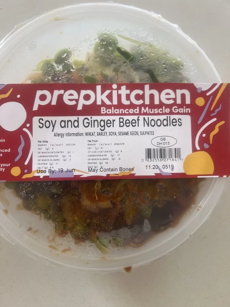 Soy And Ginger Beef Noodles