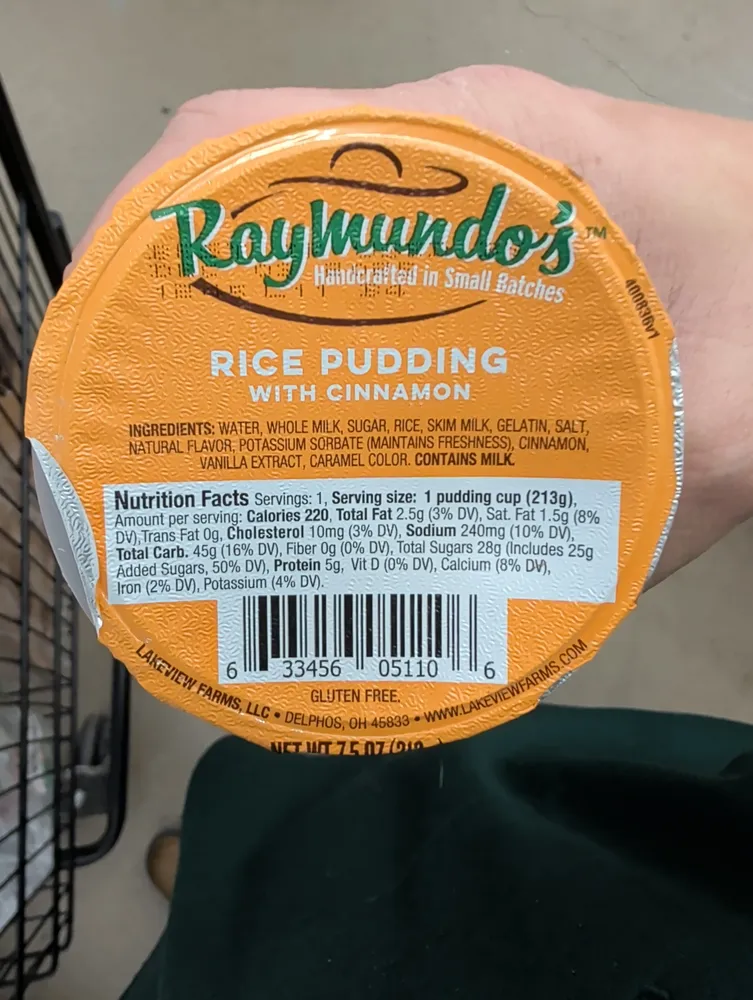 Rice Pudding With Cinnamon