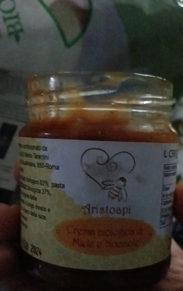 Crema Biologica di miele e nocciole