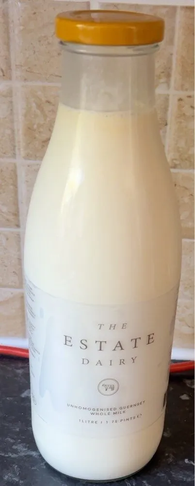 Unhomogenised Guernsey whole Milk