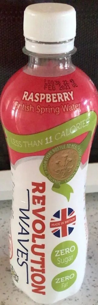 Revolution waves raspberry spring water