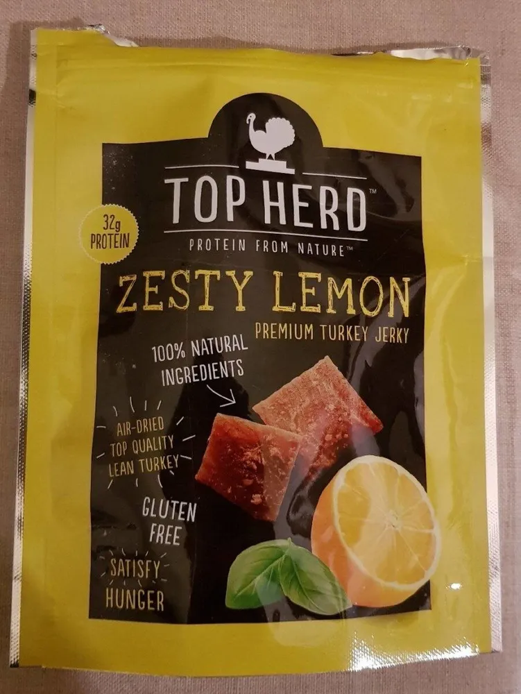 Zesty lemon Premium turkey jerky