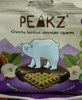 Crunchy hazelnut chocolate squares