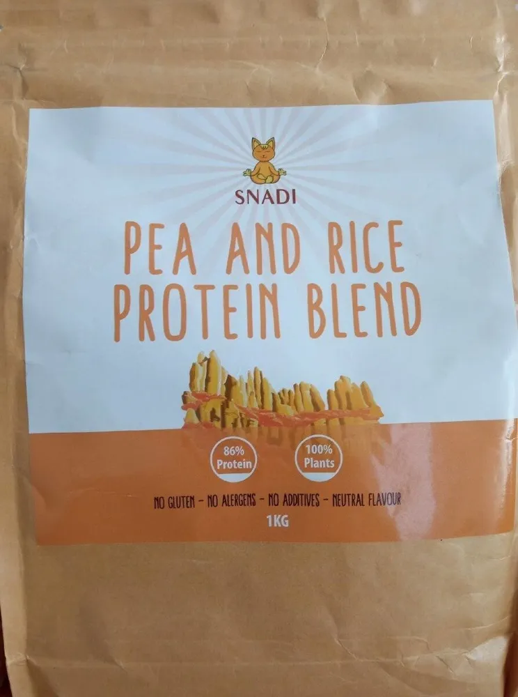 Pea and rice protein blend