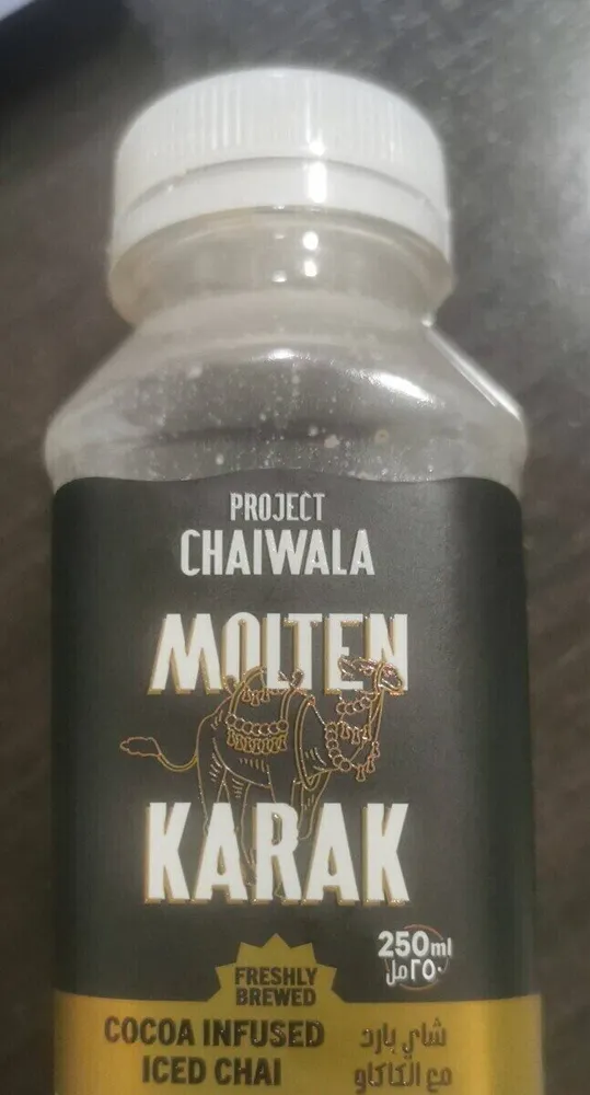 Molten karak cocoa infused iced Chai