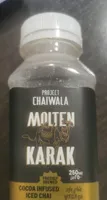 Molten karak cocoa infused iced Chai