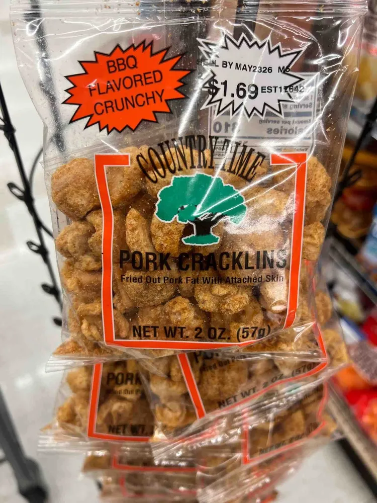 Pork Cracklins Bbq Flavored Crunchy