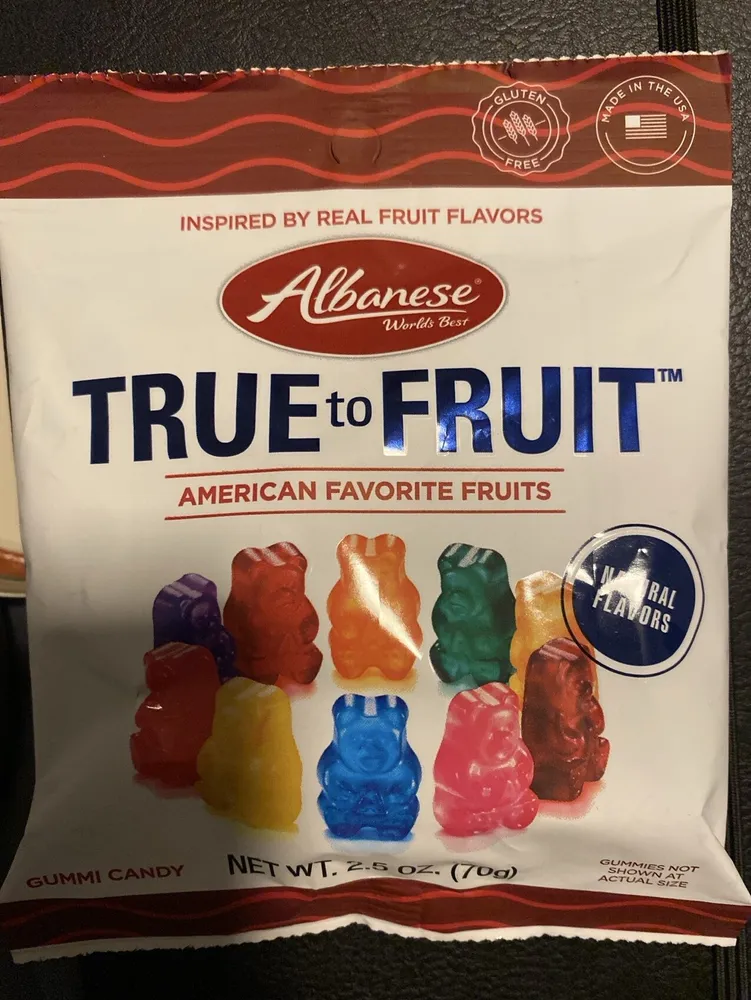 TRUE to FRUIT AMERICAN FAVORITE FRUITS GUMMI CANDY