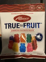 TRUE to FRUIT AMERICAN FAVORITE FRUITS GUMMI CANDY