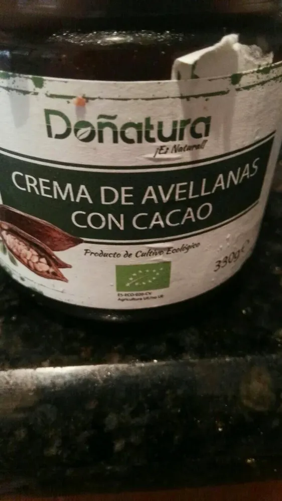 Crema de avellanas con cacao