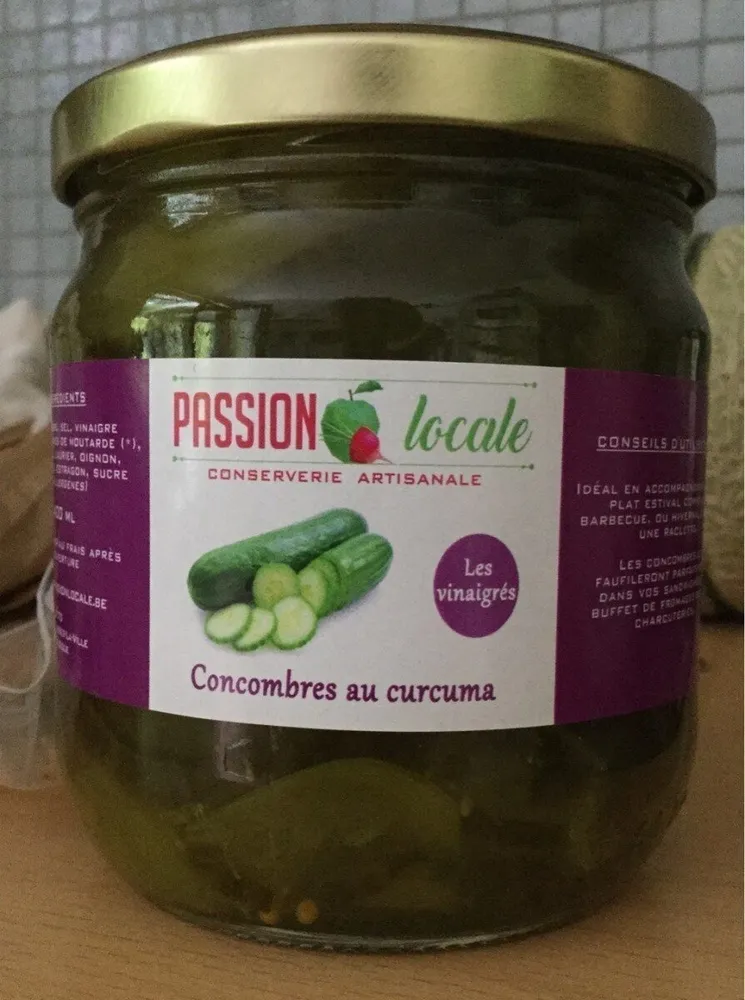 Concombre au curcuma