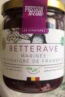 Betterave marinée au vinaigre de framboise