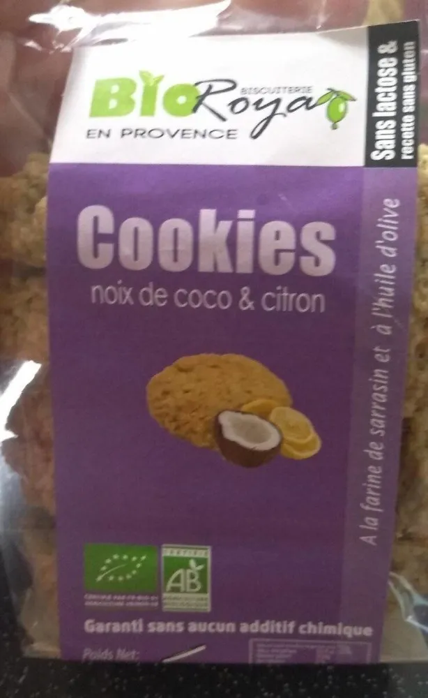 Cookies noix de coco citron