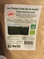 Jus d'herbe d'orge bio en poudre