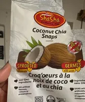 Coconut chia snaps