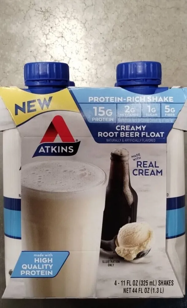 Creamy root beer float