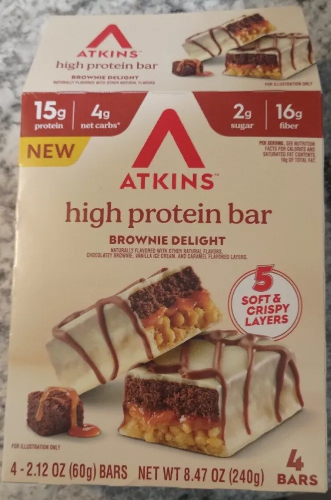 Protein bar brownie delight