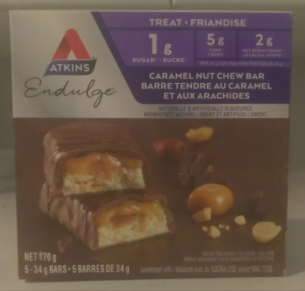 Caramel Nut Chew Bar
