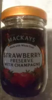 Strawberry preserve with champagne
