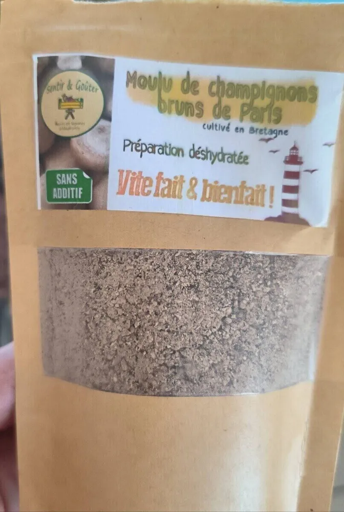 Moulu de champignon brun de paris