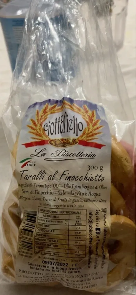 Taralli al finocchio