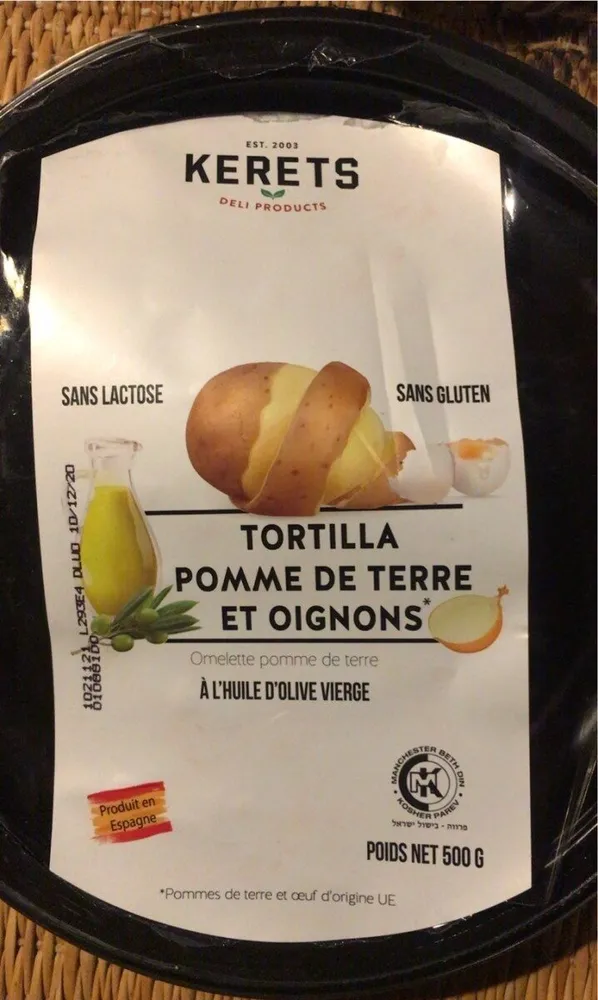 TOrtilla de pomme de terre et oignons
