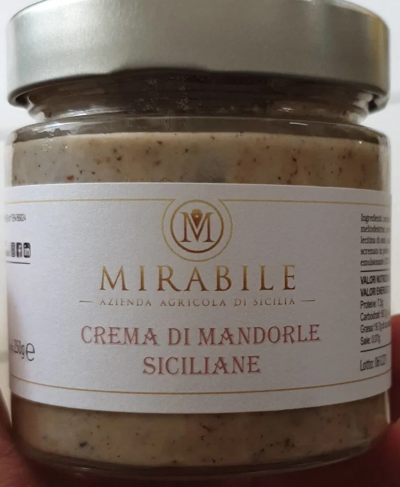 Crema di mandorle siciliane