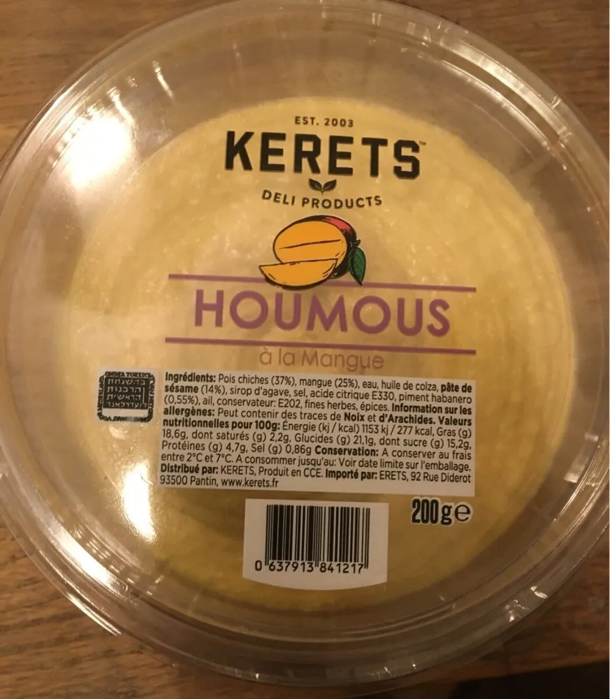 Houmous à la mangue