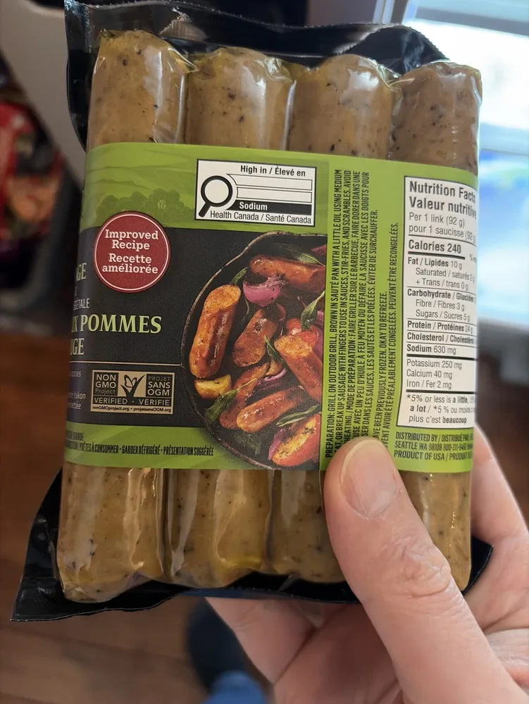 Smoked Apple & Sage Plant-Based Sausages