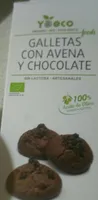 Galletas con avena y chocolate
