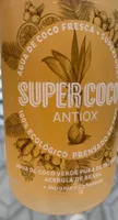Agua de coco fresca + superfood antiox, 100% ecológico prensado en frío, agua de coco verde pura de tailandia, acerola de brasil + naranja y zanahoria