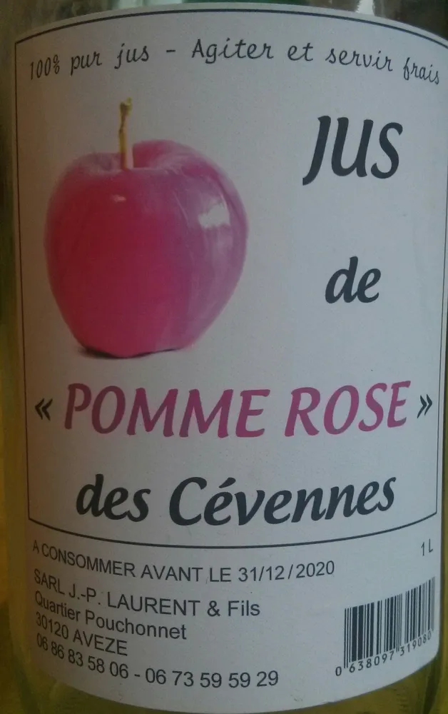 Jus de «pomme rose» des Cévennes