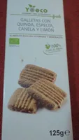 Galletas con quinia, espelta, canela y limón