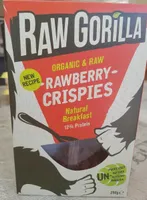 Bulk Deal 6 X Raw Gorilla Organic Strawberry Crispies 250G