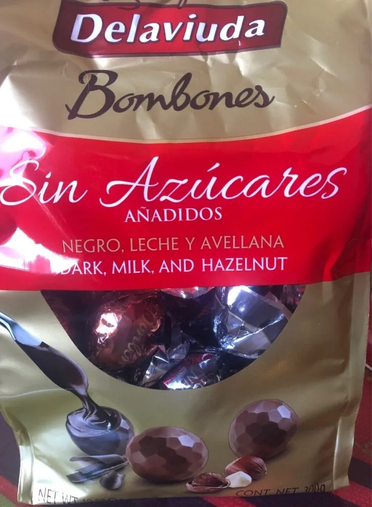 Bombones sin azucares añadidos