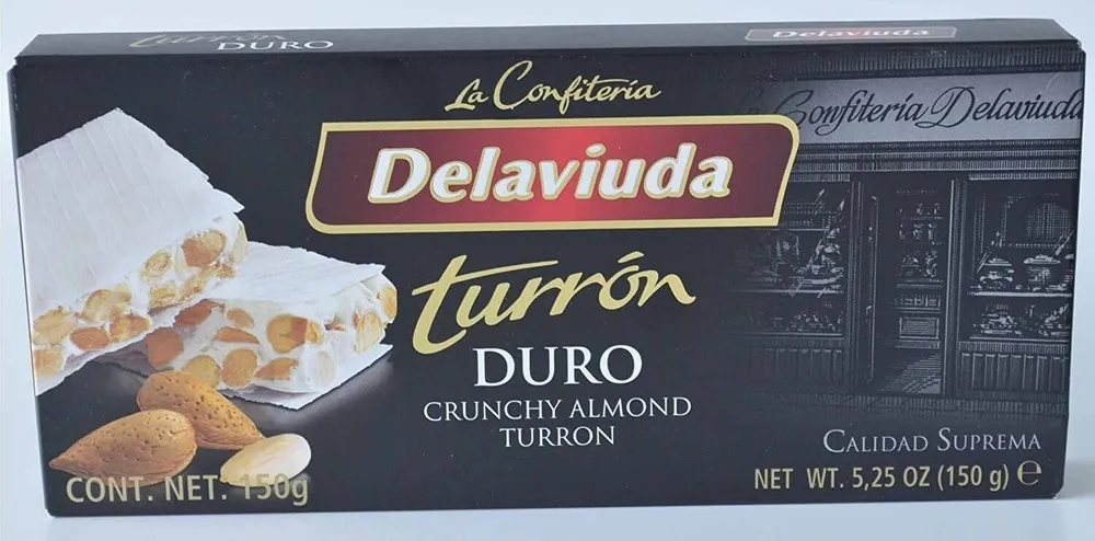 Crunchy almond turron