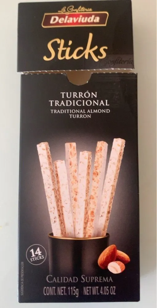 Sticks turron tradicional