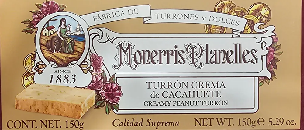 Turrón crema de cacahuete