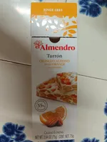 Turrón Crunchy Almond with Orange