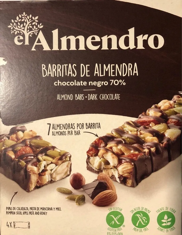 Barritas de almendra