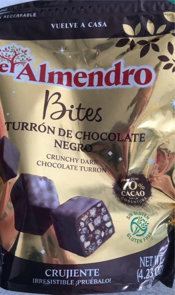 Bites turron de chocolate negro