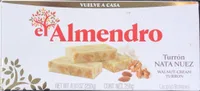 Turrón nata nueces
