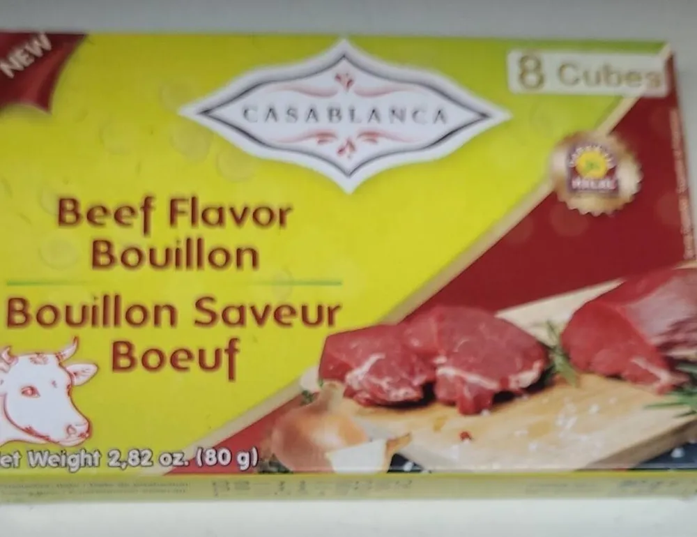 Beef flavor bouillon