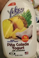 Pina colada whole yogurt, pina colada